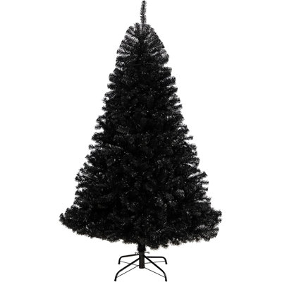  Black Artificial Christmas Tree With LED Lights And 1036 Tips