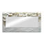 Arbre sauvage fleuri crème - miroir mural floral - imprimé sur métal-1530050009