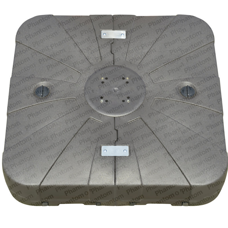 Porte-parapluie robuste, base de parasol carrée en porte-à-faux avec 4 roues pour faciliter le déplacement