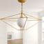 Macy 1 - Light Gold Geometric Pendant