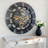 Wall Clock 24" Round Oversized for Living Room decor with Real Moving Gears Canada Collection-101929729