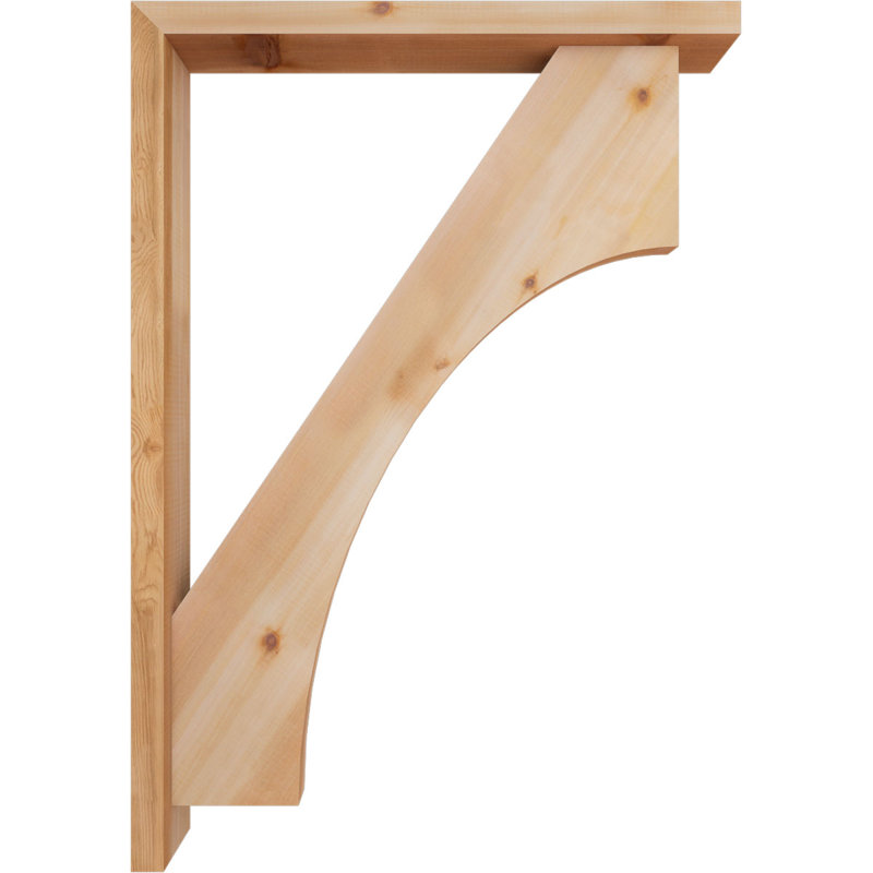 Support Westlake Block avec support décalé, 40 x 28, Cèdre rouge occidental de l 3 1/2 po (lisse)