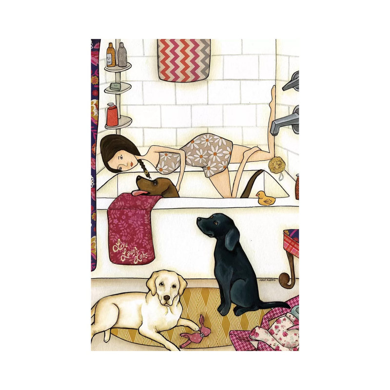 «Live Laugh Labs» par Jamie Morath, impression sur toile tendue, H 18 po x l 12 po x 1,5 po