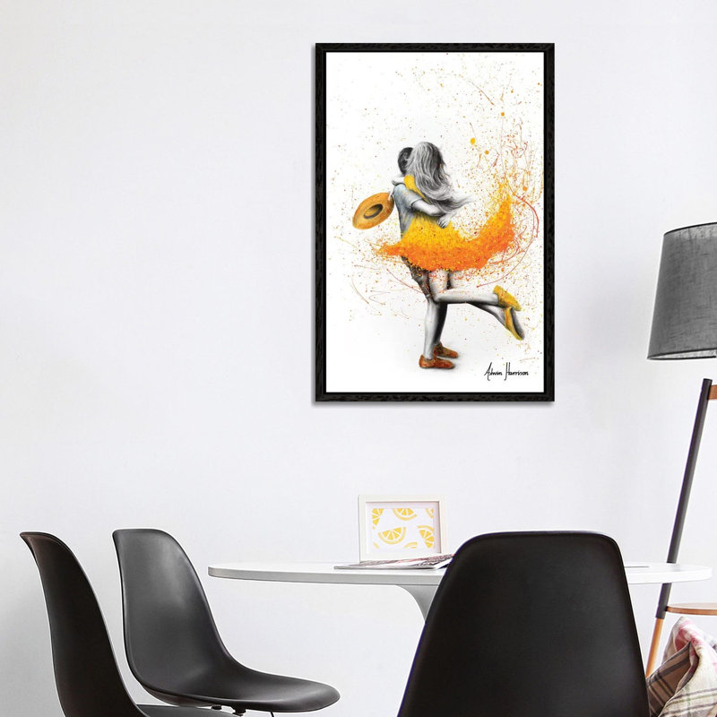 Sunday Together by Ashvin Harrison - Print on Canvas, 101.6 cm H x 66.04 cm W, Black Framed