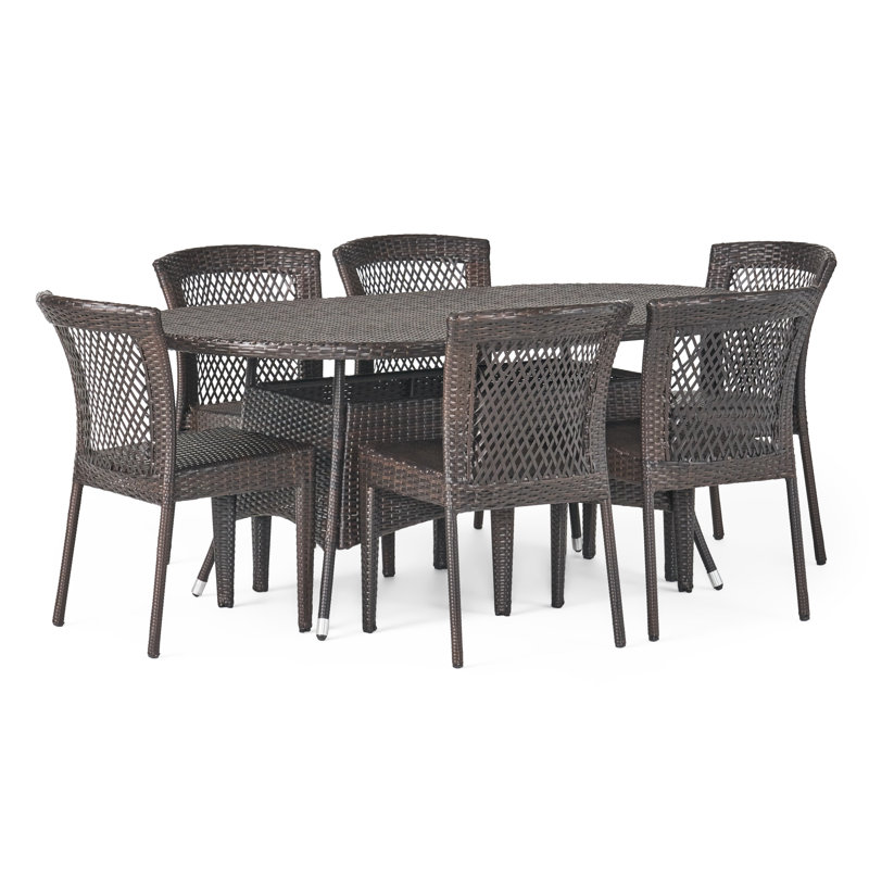 6 - Person Oval Outdoor Dining Set