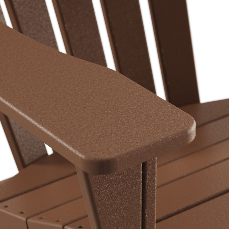 Chaise Adirondack avec repose-pieds POLYWOOD, Teck