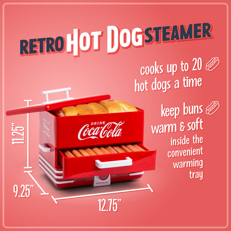 Cuiseur à vapeur 24 hot dogs Nostalgia