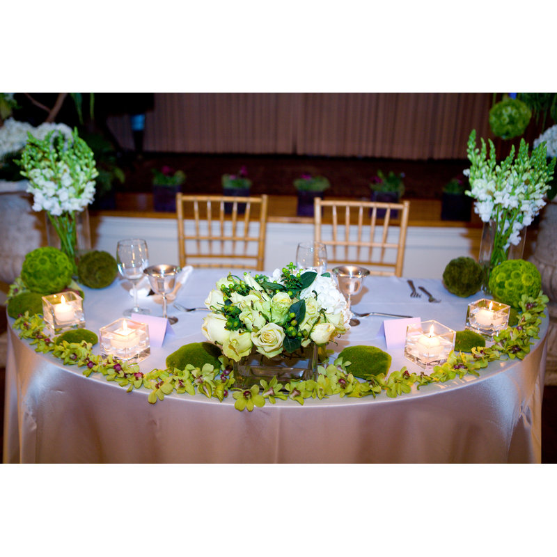 60'' Birch Wood Semi-Circle Folding Table with Rubber Edge