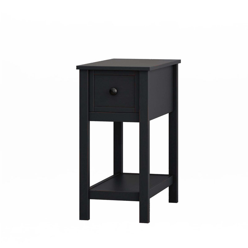 Table compacte avec 1 tiroir et 1 tablette fixe