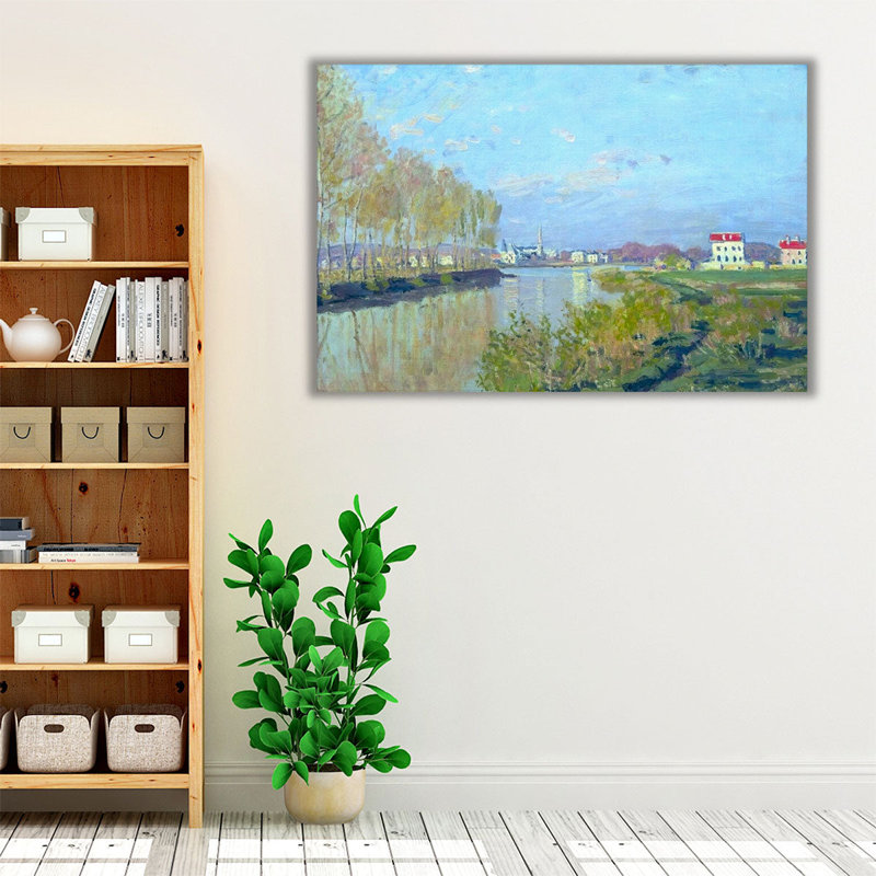 La seine à Argenteuil, reproduction d'art sur toile, H 40 po x l 60 po