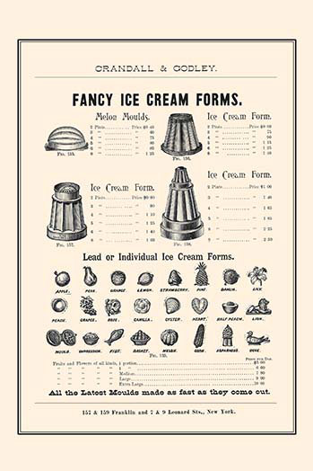 Formes de crème glacée fantaisistes-impression publicitaire, H 36 po x l 24 po x P 1,5 po