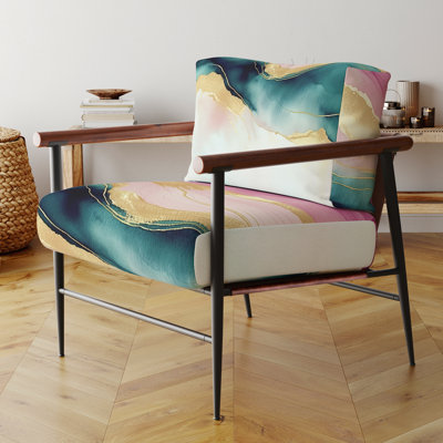 Cullivan - Fauteuil d'appoint rembourré en velours
