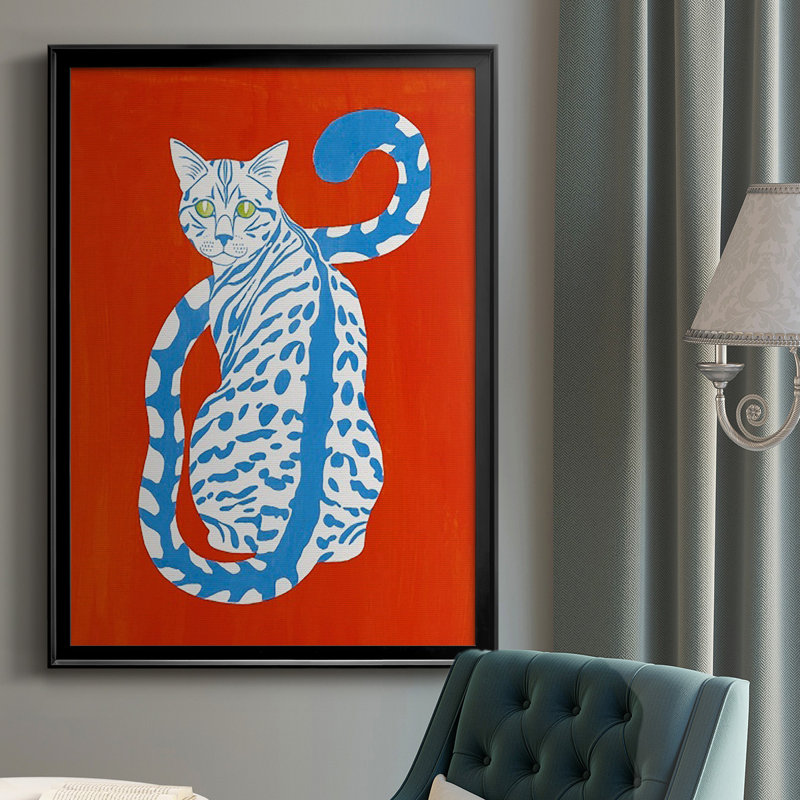 Complementary House Cat II, reproduction d'art encadrée, H 42,5 po x l 30,5 po x P 1 po, Noir