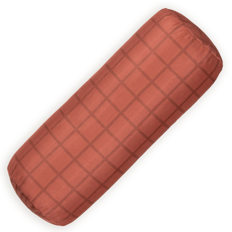 Coussin Mini Grid, Bourre en polyester, 21 po x 8 po, Rouge