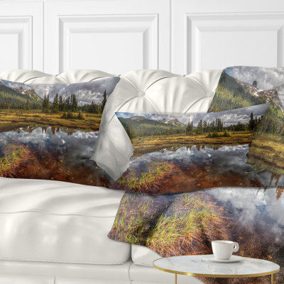Coussin Shallow Lake Under Cloudy Sky