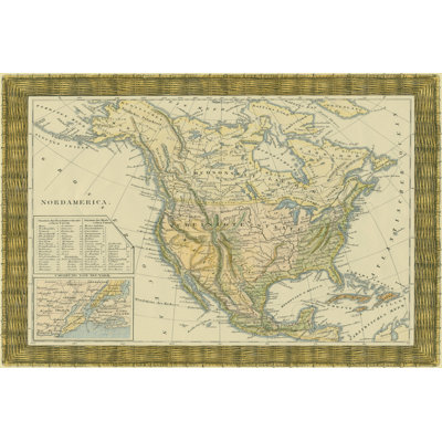 Miniature Maps - Wrapped Canvas Art Prints