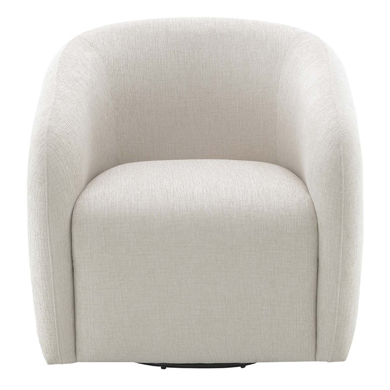 Chaise Étienne avec pivot, lin beige, Beige