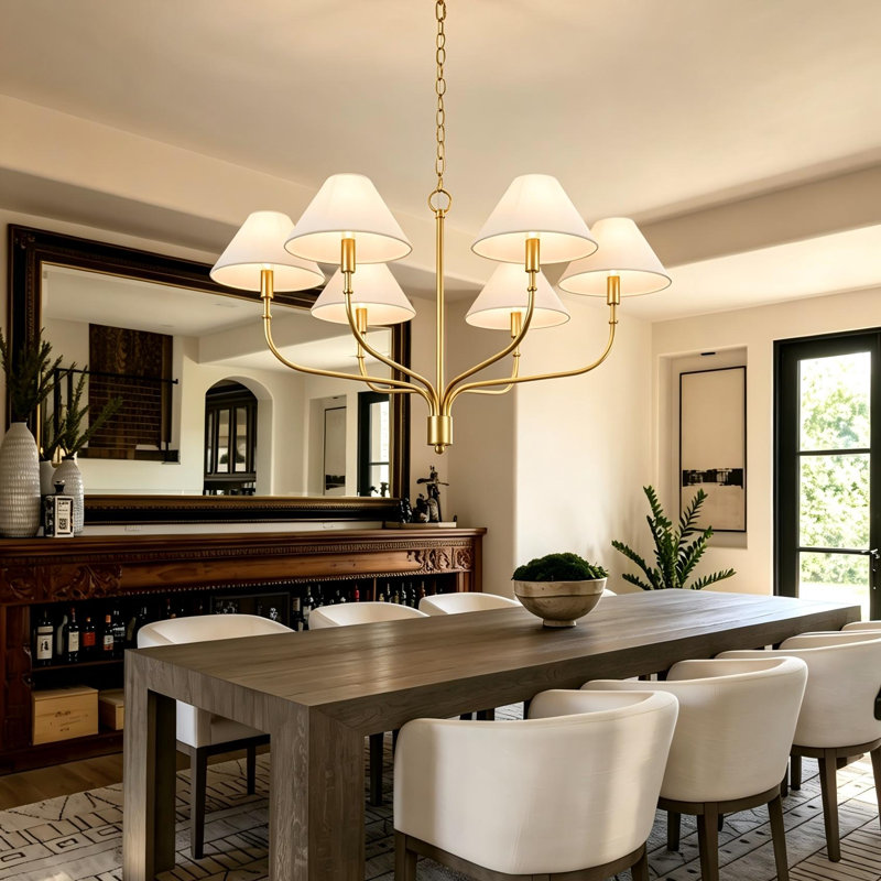 6-Light Classic / Traditional Dimmable  Chandelier