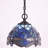 Small Tiffany Pendant Light Plug in Dragonflly Style Stained Glass Hanging Lamp-449718646