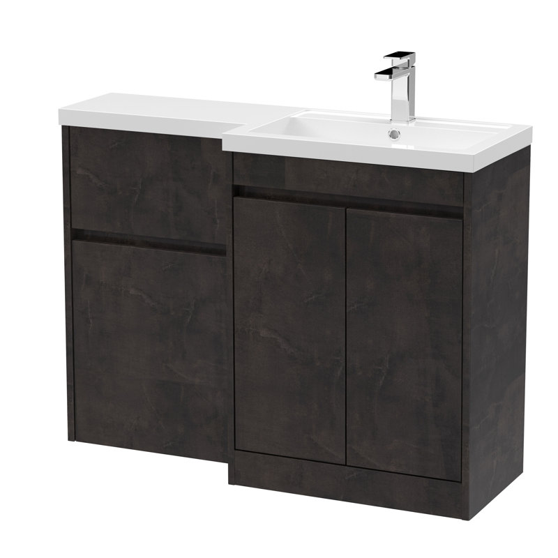 Tenslee 1110 mm Bathroom Vanity, Metallic Slate