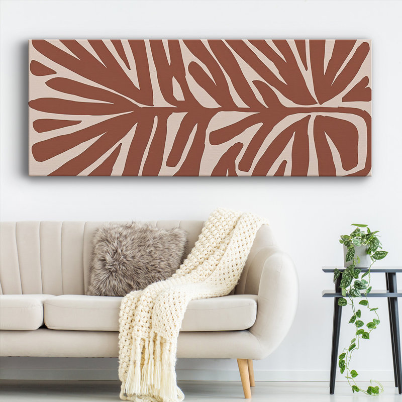 «Terra Cotta Block Palms IV», reproduction sur toile, H 8 po x l 20 po x P 1,5 po