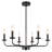 Mayani Roxsanne 6 - Light 24" Dimmable Modern Metal Candle Style Chandelier for Bedroom Living Room Kitchen Island Foyer Entryway-215929176