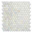 Flax 6/8" Barrels Glass Mosaic