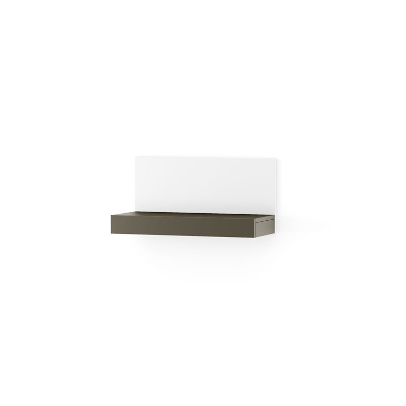 Calumet Floating Shelf, White/Graphite