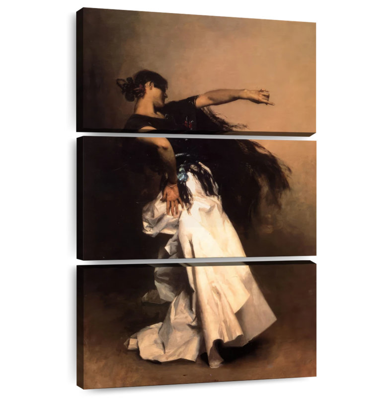 Danseuse espagnole 1880-81, H 32 po x l 20 po