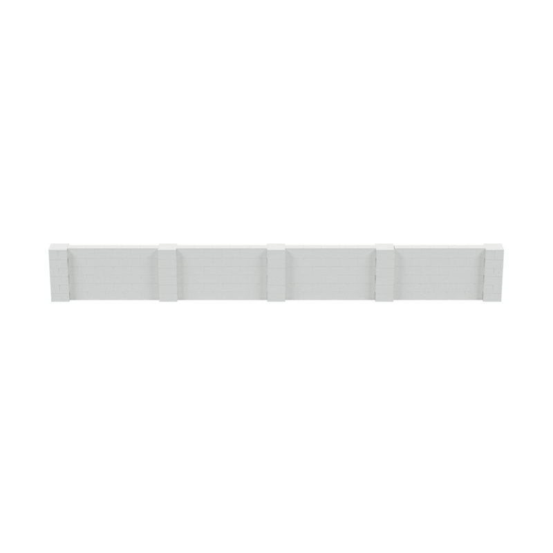 Ensemble mural pour poney Everblock, H 36 po x l 300 po x P 12 po, Blanc