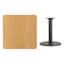 Plateau de table stratifié carré Jack avec base à hauteur de table-1984142531-1984142539