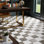 Marbilia Chess 17-3/8 In. X 17-3/8 In. Porcelain Floor And Wall Tile