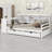Multi-Functional Corner Daybed Featuring Storage Drawers, Desk, Charging Port-207856571