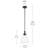 1 Light Updated Traditional Pendant with Glass-111187558-111187554-111187557