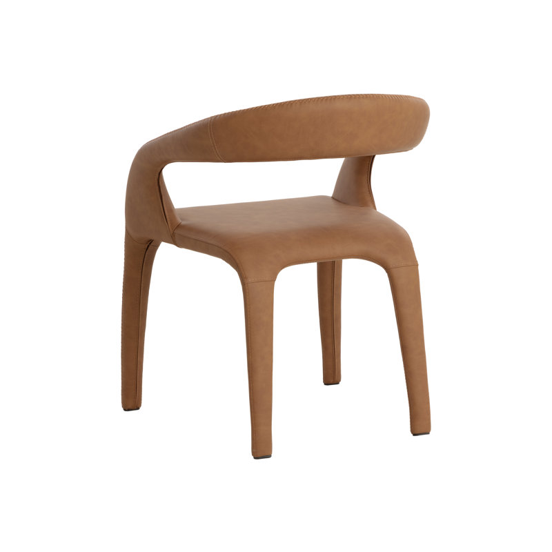 Atika Upholstered Arm Chair, Milliken Cognac