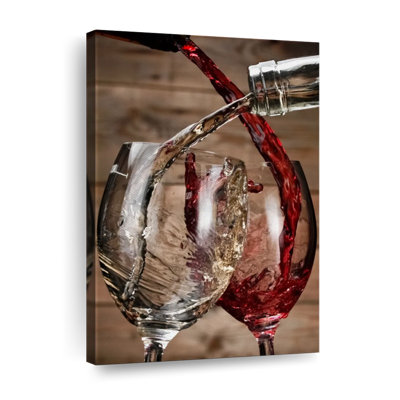 Éclaboussures de vin - reproduction sur toile tendue