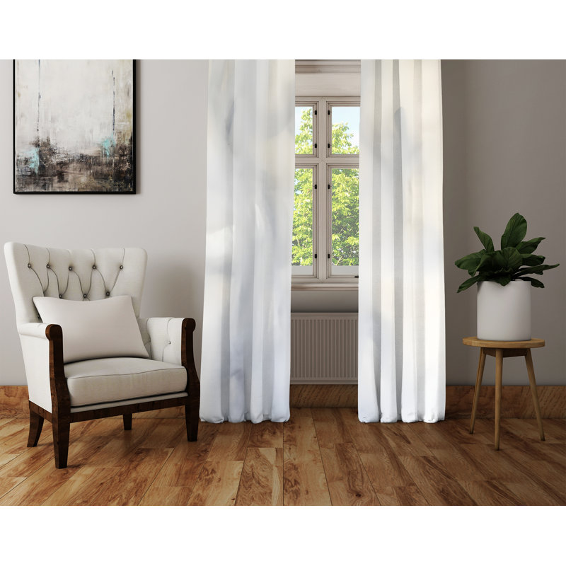 Rideau en polyester Gyeong, L 20 po x L 61 po