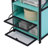 Kempst Nightstand Set 2, Small Bedside Table with Drawers, Narrow Side End Table with Open Shelf, 2 Drawer Dresser for Bedroom/Living Room/Dorms-412447147-477887918