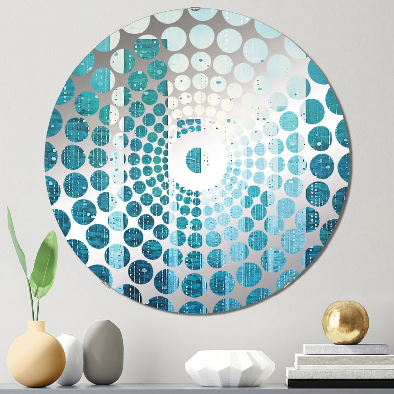 Faulkland - Miroir décoratif à cercles concentriques, 31,4 po x 31,4 po