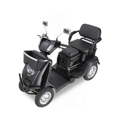 Scooter de mobilité multi-sièges. Conception robuste, stable et confortable pour les voyages
