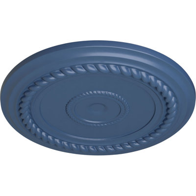 Endurathane Alexandria Rope Ceiling Medallion, 19 5/8"OD x 1 1/2"P (Fits Canopies up to 4 5/8"), Hand-Painted Americana Finish