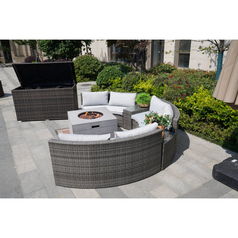 6 - Person Patio Conversation Set with Cushions