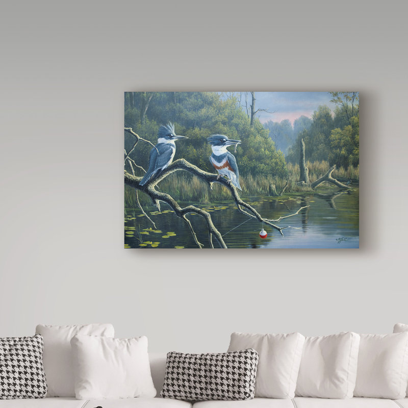 «Berrien Luck Belty Kingfishers», impression sur toile tendue, H 22 po x l 32 po x P 2 po