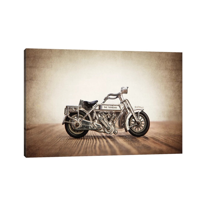 Motorcycle Sunbeam - Print on Canvas, Wrapped Canvas, 101.6 cm H x 66.04 cm W x 1.91 cm D