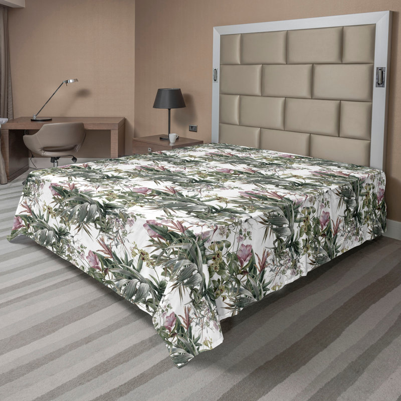 Drap-housse rétro Ambesonne, Drap plat de taille très grand