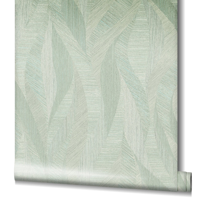 Energy Collection Flame Effect Matte Wallpaper Roll, Green