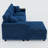 Corduroy L Shaped Xanthe Sofa with chaise and armrest storage-1383967208
