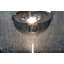 Fontaine contemporaine d'extérieur demi-cercle à niveaux avec DEL blanc chaud