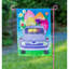 Camion de pâques en lin à 2 côtés 18 x 13 po drapeau de jardin