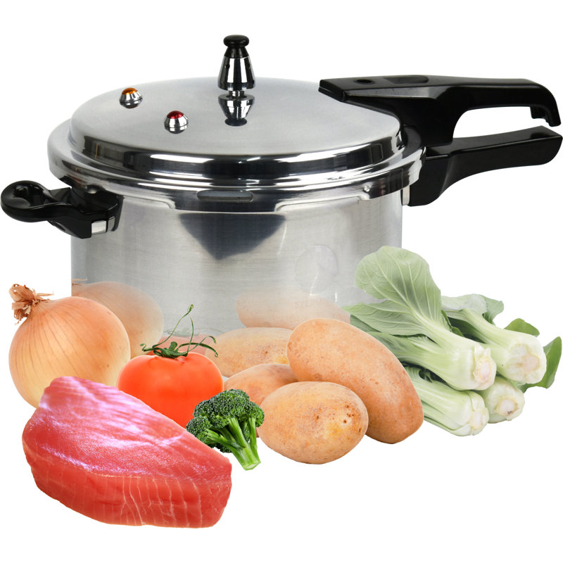 Professional Premium Aluminium Induction Pressure Cooker, 7.48cm H x 18.50cm W x 10.23cm D